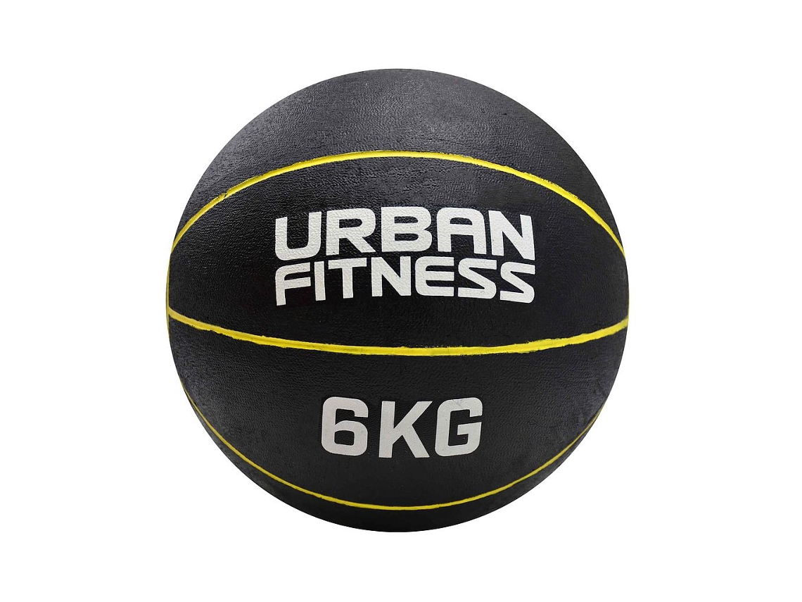 Bola Medicinal Amarela Urban Fitness 6kg Bola De Ginástica Para Treinamento De Força