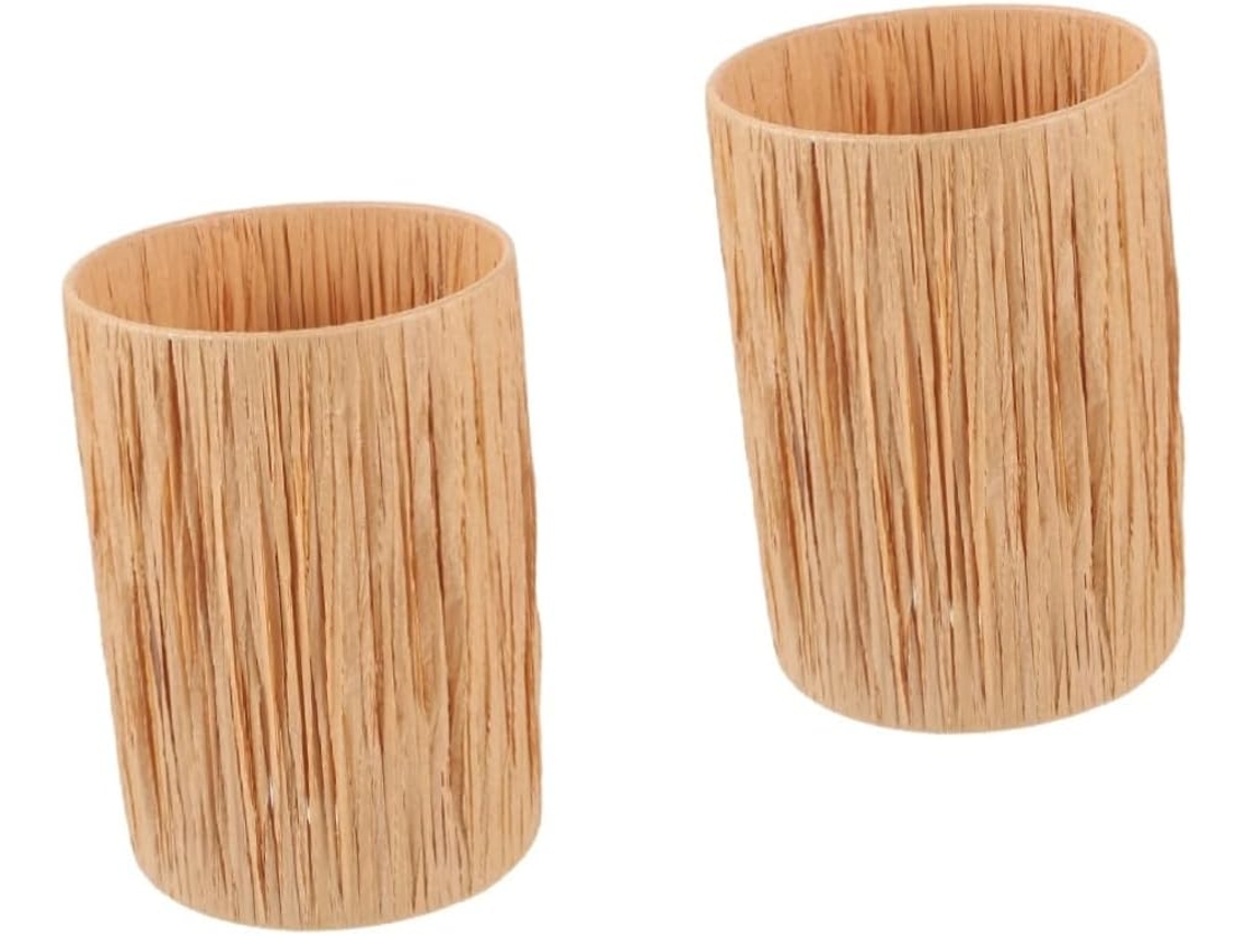 Conjunto de 2 Abajures Redondos de Papel em Estilo Europeu, Criativos, Duráveis e Decorativos, Ideais para Sala de Estar SFUSHOS