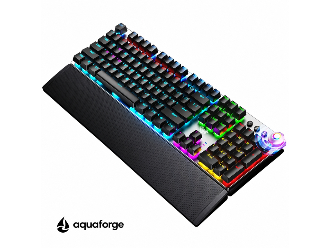 Teclado Mecânico 104 Teclas Switch Azul Preto