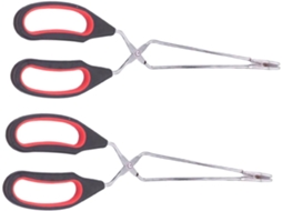 Pinça Multifuncional Orfofe Para Churrasco 2 Peças, Utensílio De Cozinha Para Bife E Pizza