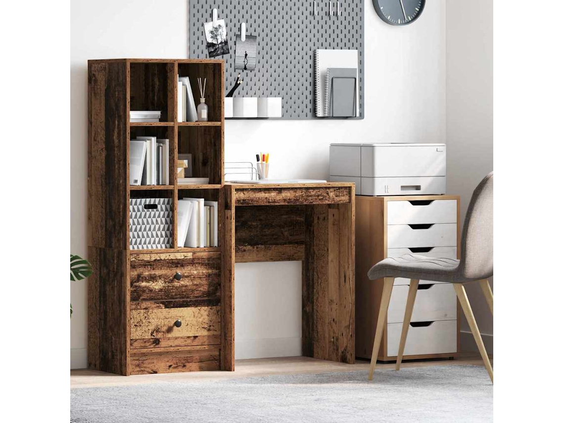 Vidaxl Mesa Madeira Antiga 60 X 40 X 76 Cm