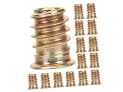 Conjunto De 40-porcas Roscadas Conectoras Para Madeira, Insertos Roscados, Porcas De Encaixe Para Móveis E Impressão