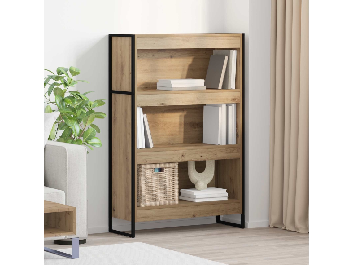 Vidaxl Gabinete De Livros 80 X 30 X 121 Cm Madeira Processada