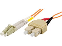 Cabo De Fibra Óptica Om1, Lc Sc, Duplex, Upc, 62,5/125, 3 M, Laranja Aquaforge