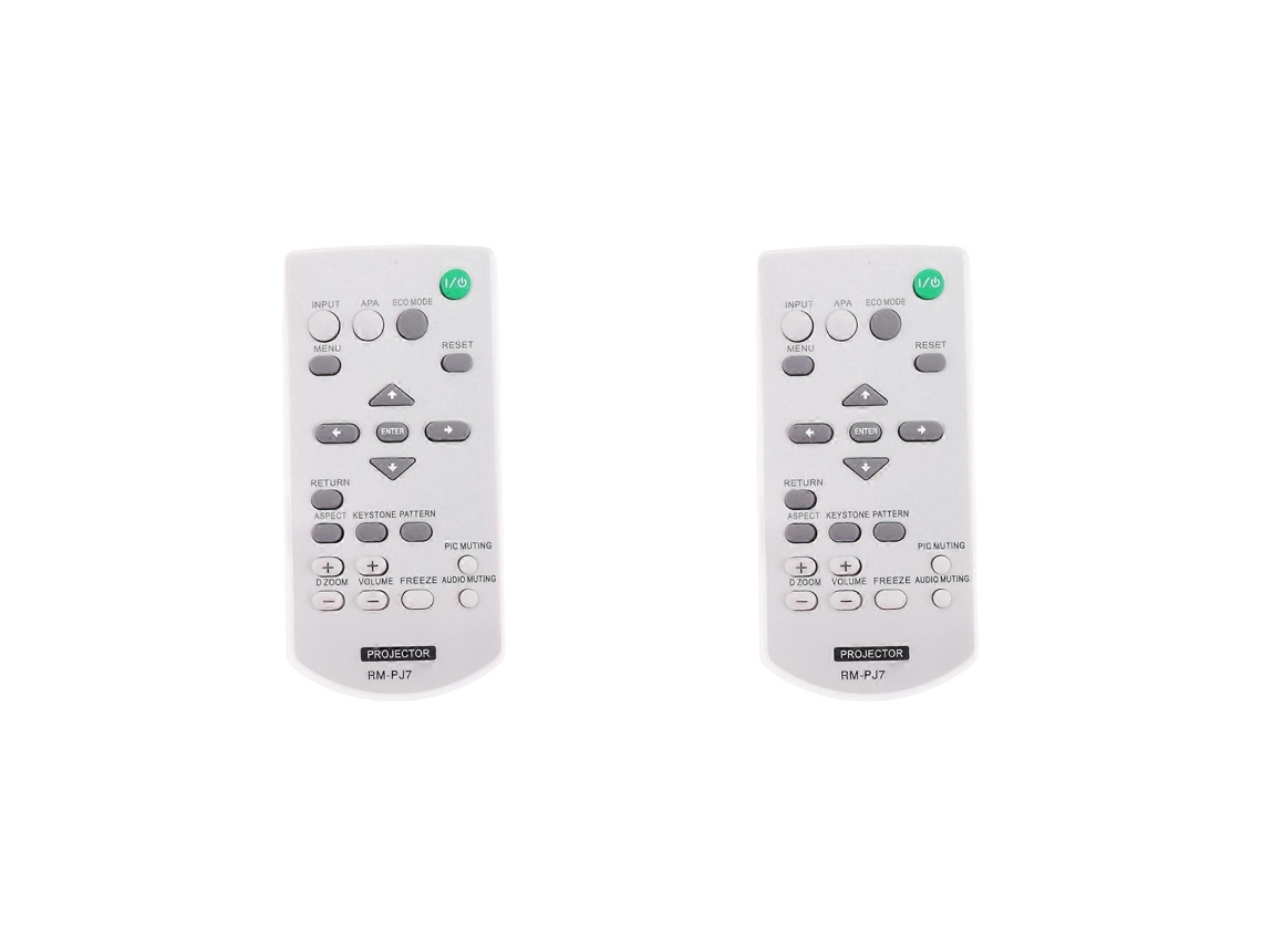 2 unidades de substituição para o controle remoto do projetor Sony Fio (RM-PJ7)