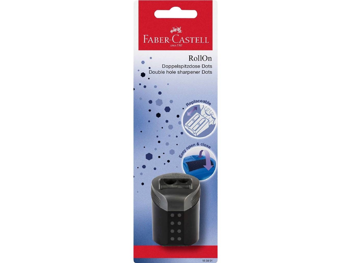 Afia Dupla com Depósito Sparkle Várias Cores FABER-CASTELL