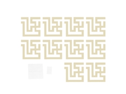 Adesivo de Espelho LAXISCREED Pvc Moderno Parede Dourado