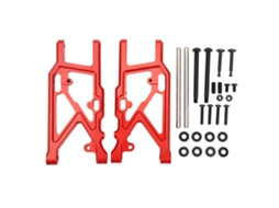 Braço Inferior Traseiro De Suspensão Em Liga De Alumínio Para Carro Rc Arrma 1/7 1/8 Peças De Upgrade Vermelho