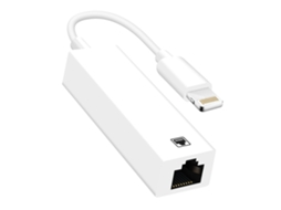 Adaptador Ethernet Rj45 para Lightning para Iphone E Ipad 100 Mbps Data Rate