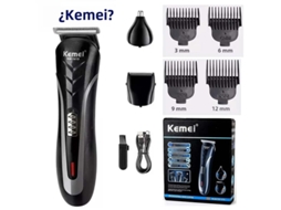 Barbeador Elétrico Recarregável Masculino 3 Em 1, Feito De Plástico Abs, Vários Comprimentos De Corte.