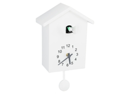 Reloj De Pared Con Casa De Pájaros Y Péndulo Estilo Nórdico Con Voz De Pájaro Para Oficina Dormitorio Sala Blanca