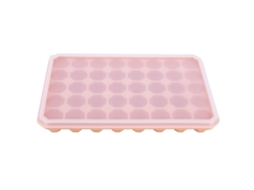Moldes de Gelo de Silicone 40 Cubos com Tampa Removível Acessórios de Cozinha Laranja | S/MARCA