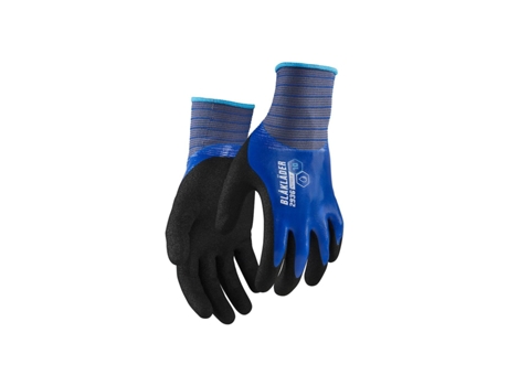 Luvas Unissexo BLAKLADER Trabalho Impermeáveis Revestidas Azul (Tamanho 8)
