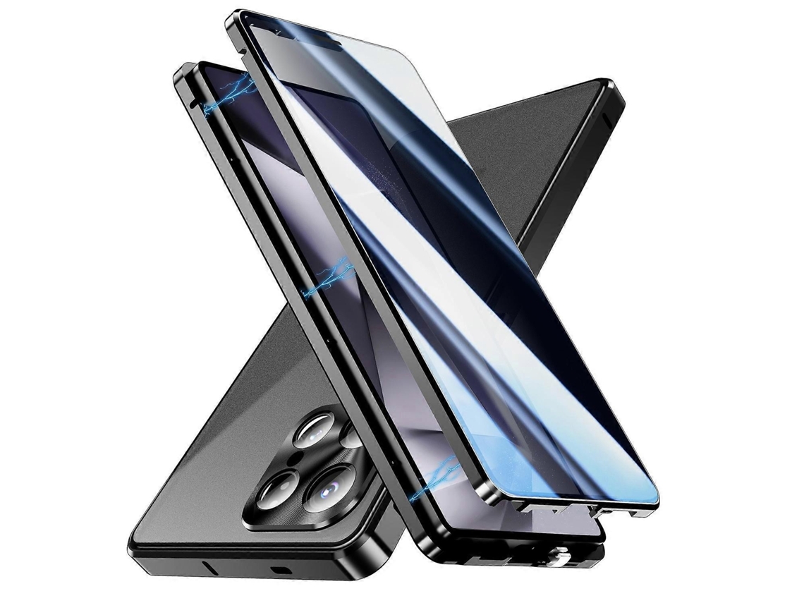 Capa Para Samsung Galaxy S25 Ultra Anti-espionagem Com Vidro Temperado Dupla Face E Magnética