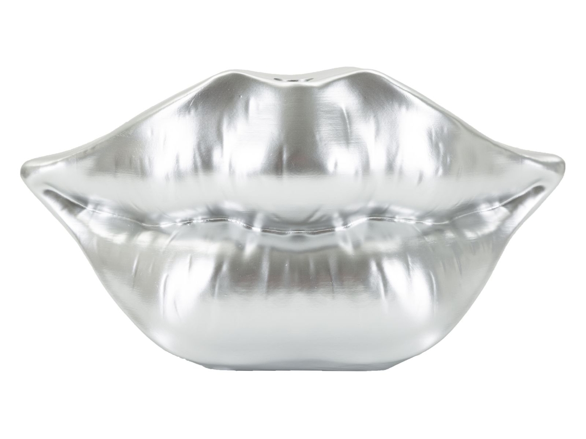 Jarra Mouth Liporta Prateado Cm 23x8x12