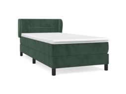 Box Spring Bed, Box Spring Beds Vidaxl Verde Veludo (90 X 190 Cm)