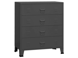 Drawer Cabinet, Drawer Cabinets Vidaxl Antracite Metal (n/a)