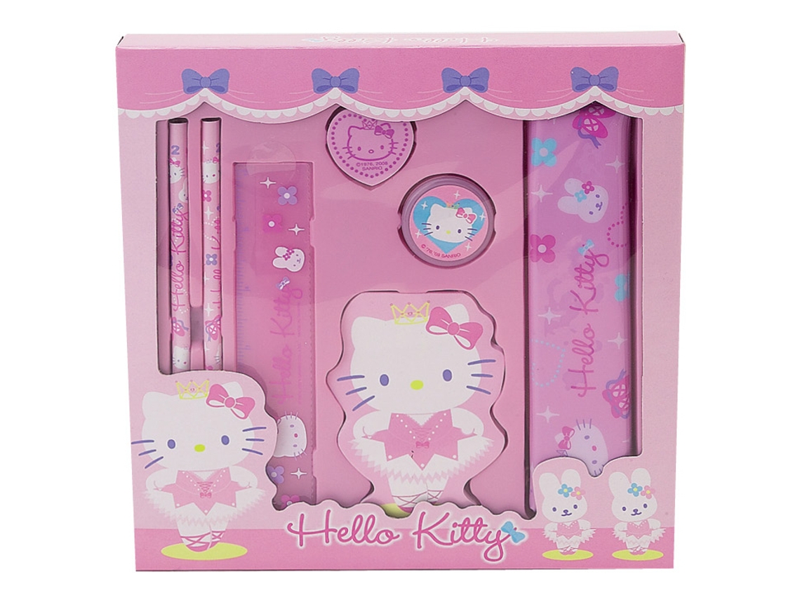 Conjunto de papelaria Hello Kitty