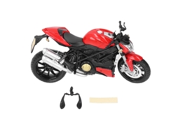 Mali modelo de Moto de Liga 1:12 com Detalhes Realistas Brinquedo para Crianças e Coleção Vermelho