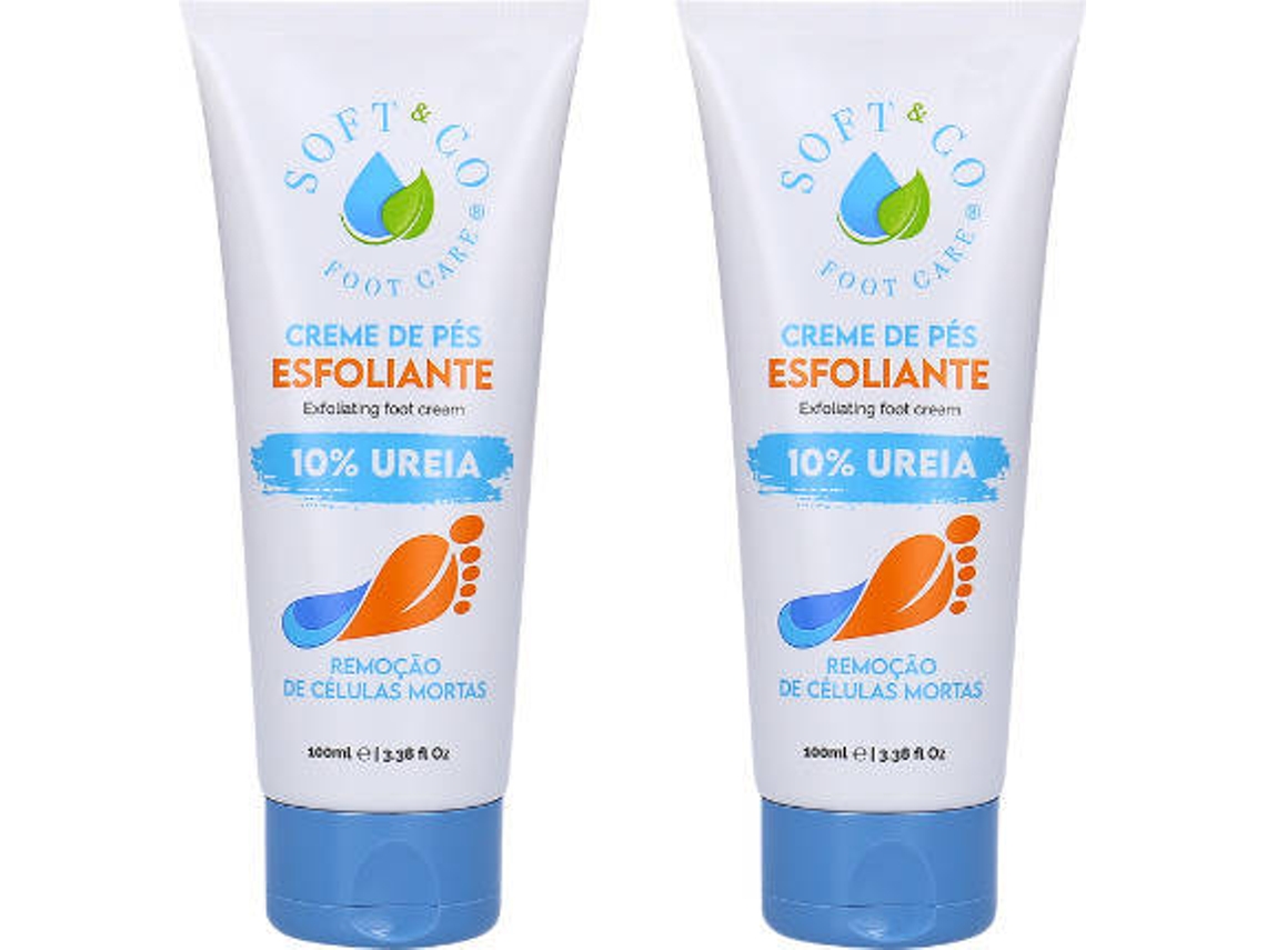 Pack de 2 Cremes de Pés SOFT&CO Esfoliantes 10% Ureia (2 x 100 ml)