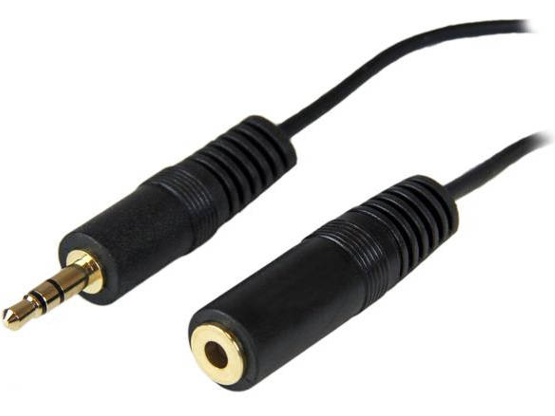 Cabo de Áudio STARTECH (Jack 3.5mm - 3.7 m - Preto)