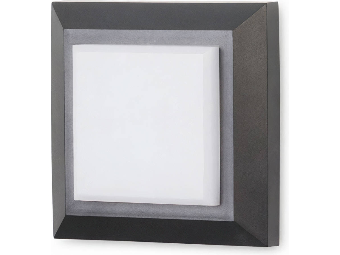Forlight Grove - Aplique 125x125x38mm, Policarbonato, Cor Preto, Led, Máx 2.5w, Ip65
