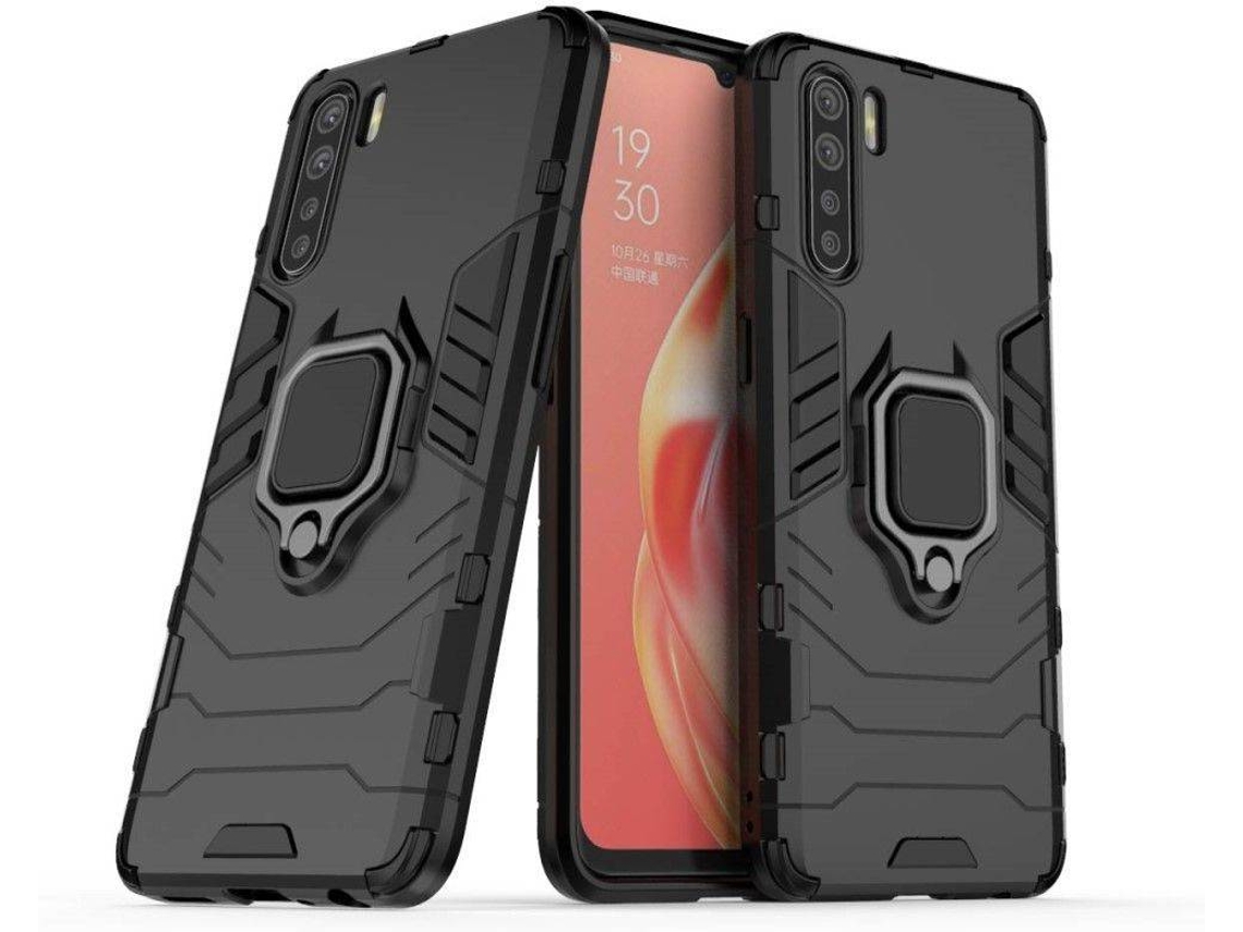Capa Oppo A91 HFS HOUSE Kickstand Preto