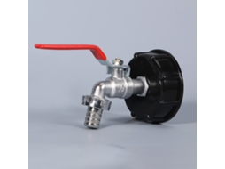Torneira Para Tanque Ibc Com Conexão Mangueira De 15 Mm Aquaforge