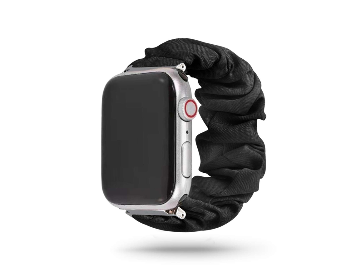 Bracelete Apple Watch Series 5 40Mm Pulseira Scrunchie Preto