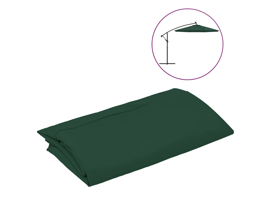 Conjunto 1 Tecido De Reposição Vidaxl Verde