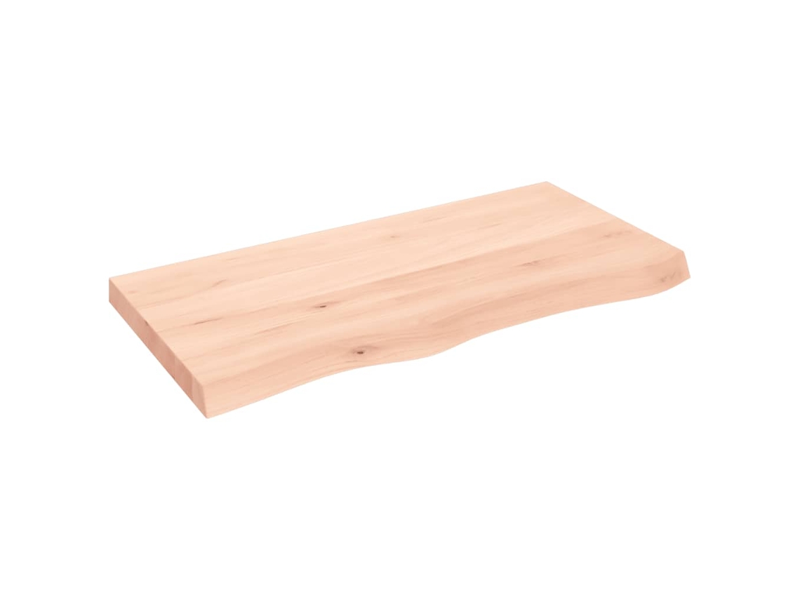 Bancada De Casa De Banho Vidaxl Marrom Madeira De Carvalho (100x50x(2-6) Cm)