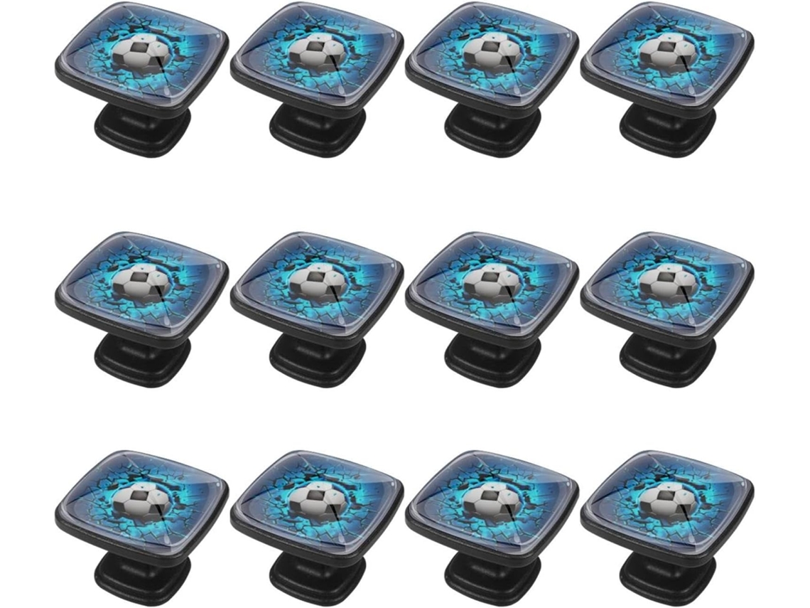 Puxadores Quadrados Para Armários De Cozinha, Puxadores Para Gavetas De Cômoda, 12 Peças, Parede Com Luz 3d Em Formato