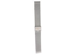 Pulseira de relógio de metal trançado, acessório de substituição, prata, 20 mm