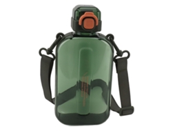 Garrafa Plana LAXISCREED 750ml Anti vazamento Verde