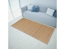 Tapete Retangular Bambu 80 X 200 Cm Castanho