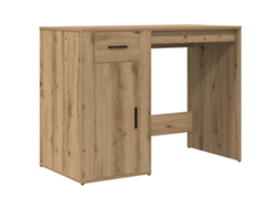 Desk, Desks Vidaxl Marrom Madeira Processada (n/a)