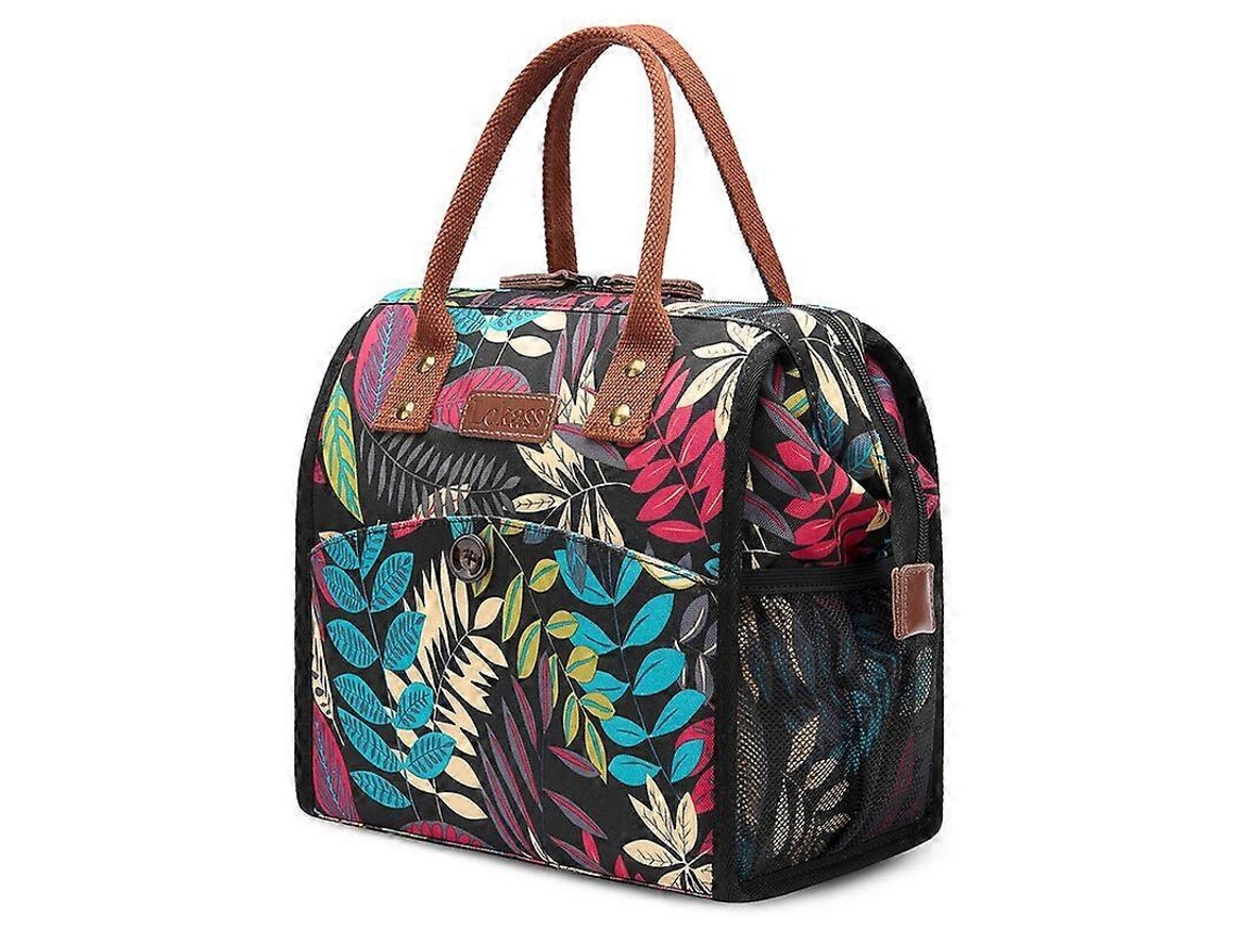 Bolsa térmica Lokass de grande abertura com porta-copos, organizador térmico durável e lancheira Aquaforge