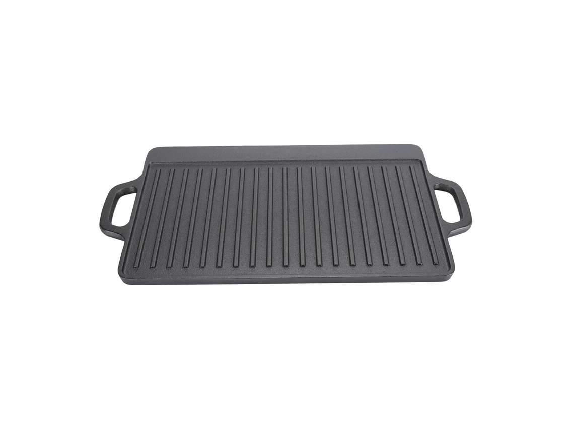 Grelha De Ferro Fundido Retangular Para Churrasco 44x23cm