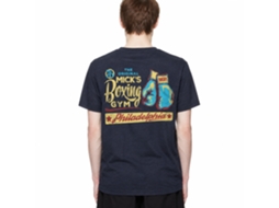 Rockinstone Rocky Movie Just Beat It Heather Navy Adult Shirt Size:s