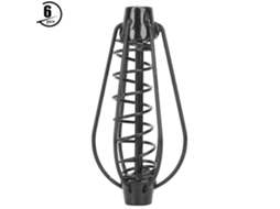 Cesto de Isca de Pesca Metálica Portátil Preto 25g 6pcs