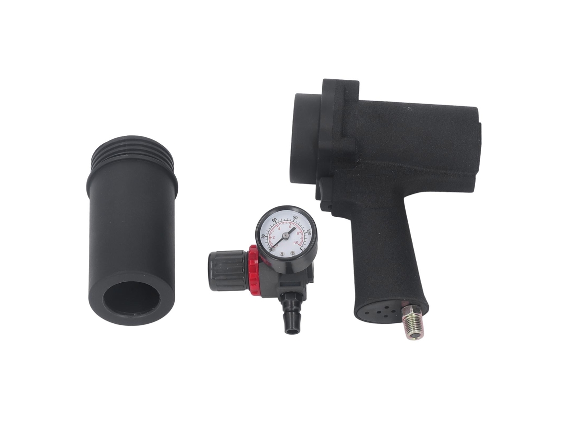 Pistola de calafetagem pneumática profissional com regulador de velocidade e manômetro, 310 ml