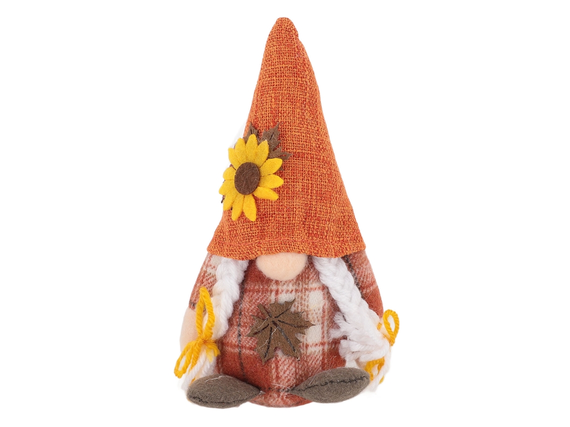 Boneca Decorativa Sem Rosto para Sala Figura Fofa Anã de Natal Enfeite de Mesa Festiva