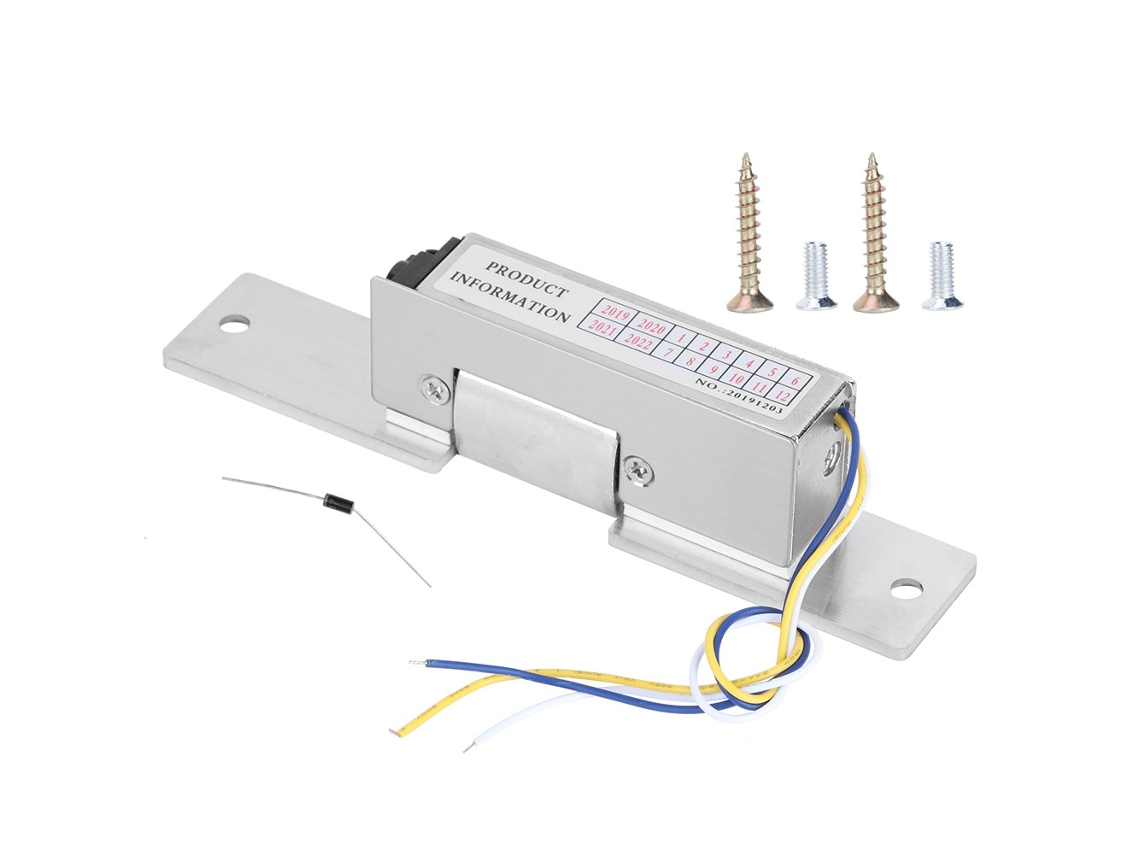 Lurelia Fecho Elétrico Catódico Dc 12v Para Batente Estreito De Porta, 5cm, 4 Pol