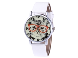 Relógio de Pulso Stylish Quarts Masculino e Feminino (branco)