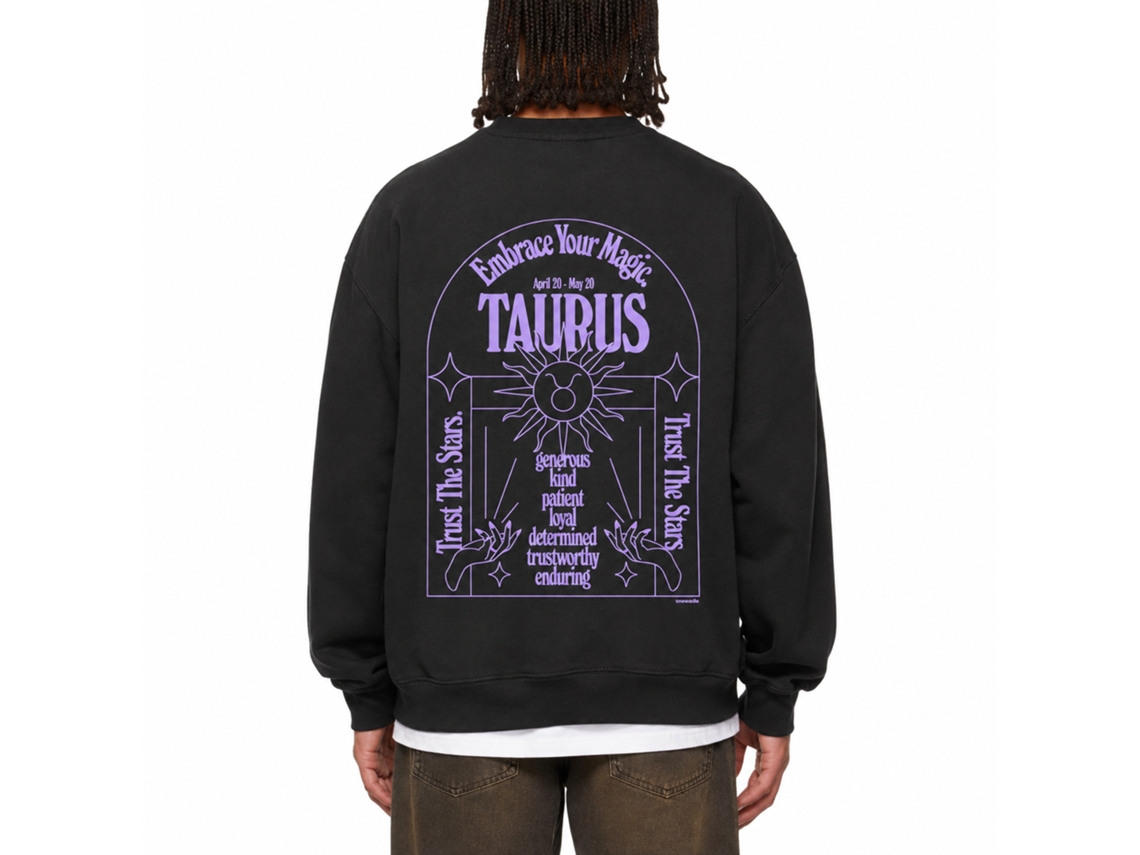 Rockinstone Embrace Your Magic. - Taurus Sweatshirtdouble-sided Print Unique Designer Style