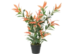 Arbusto Artificial Brilhante 90cm,planta Falsa com 300 Folhas,galhos Ajustáveis,45x45x90cm,vermelho+verde BTFORUS