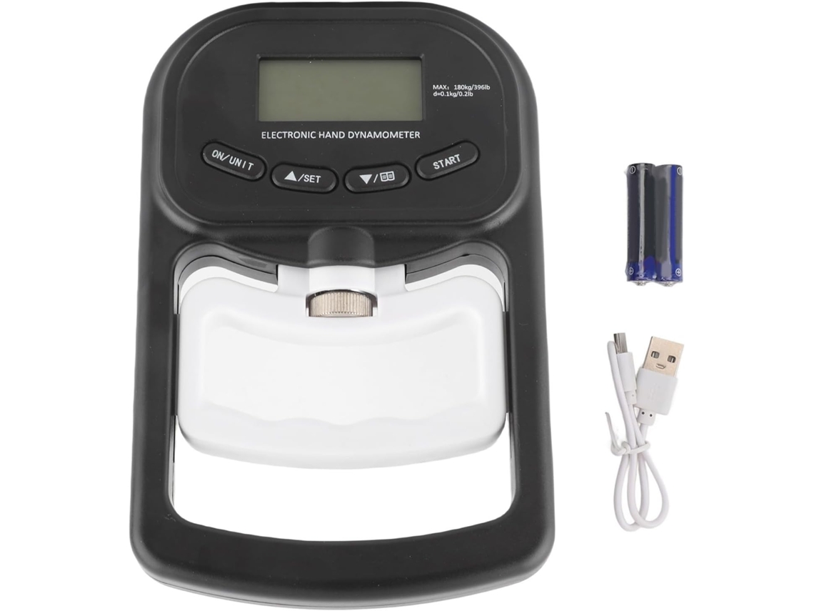 Dinamômetro Portátil Para Treinamento De Força Preensão, Testador Digital De Força Preensão 180kg 396lb Com Display Lcd