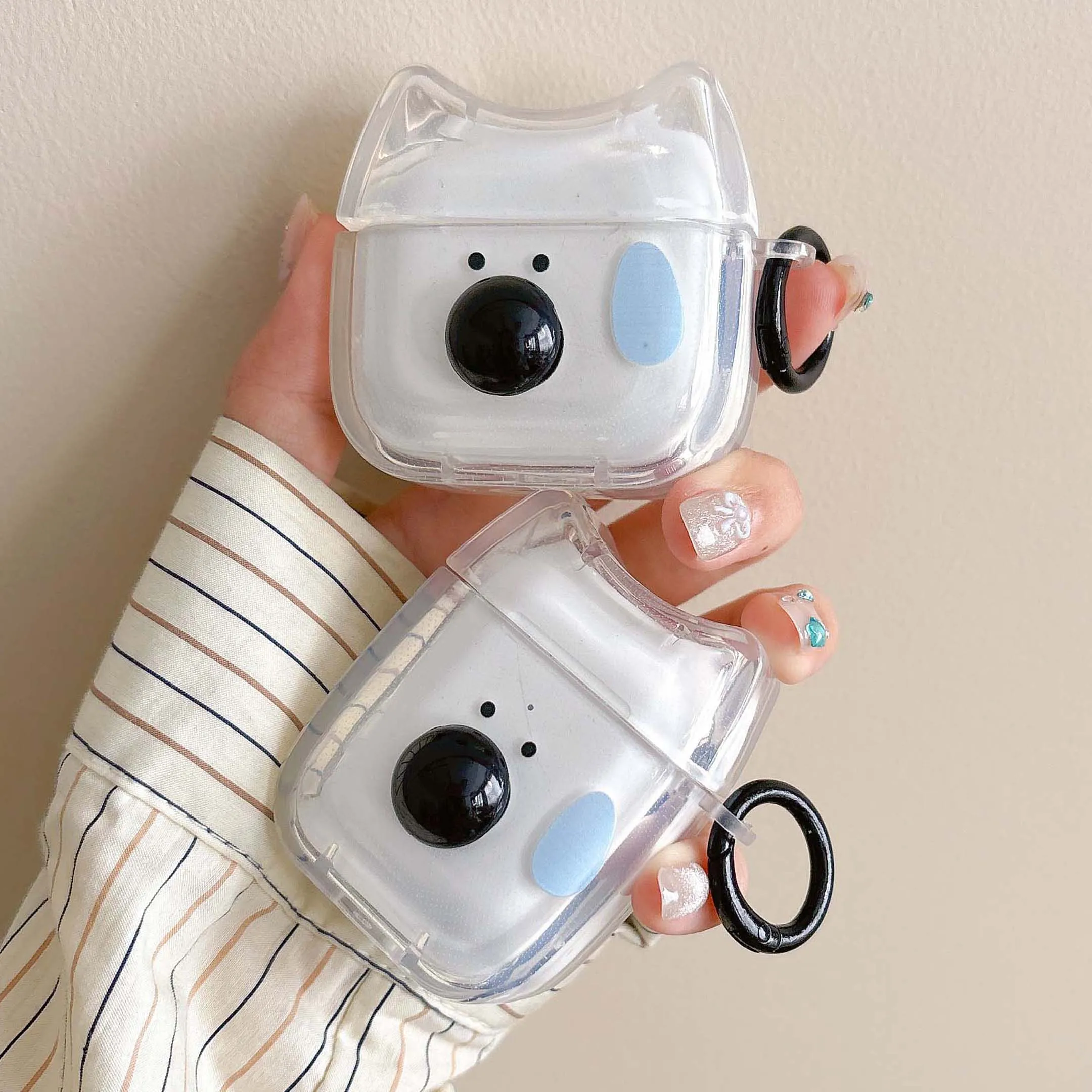 Caixa De Carregamento Sem Fio Bluetooth Com Desenho De Cachorro Engraçado 3d Ins Para Apple Airpods 1 3 Pro 2 2 4 Capa Para Fone De Ouvido Vayotoy