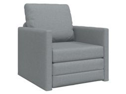 Conjunto 1 Sofá-cama Vidaxl Cinzento-claro Tecido (74 X 77 X 81 Cm)