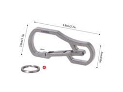 Carabina Chave Ti Alloy 10kg Liberação Rápida